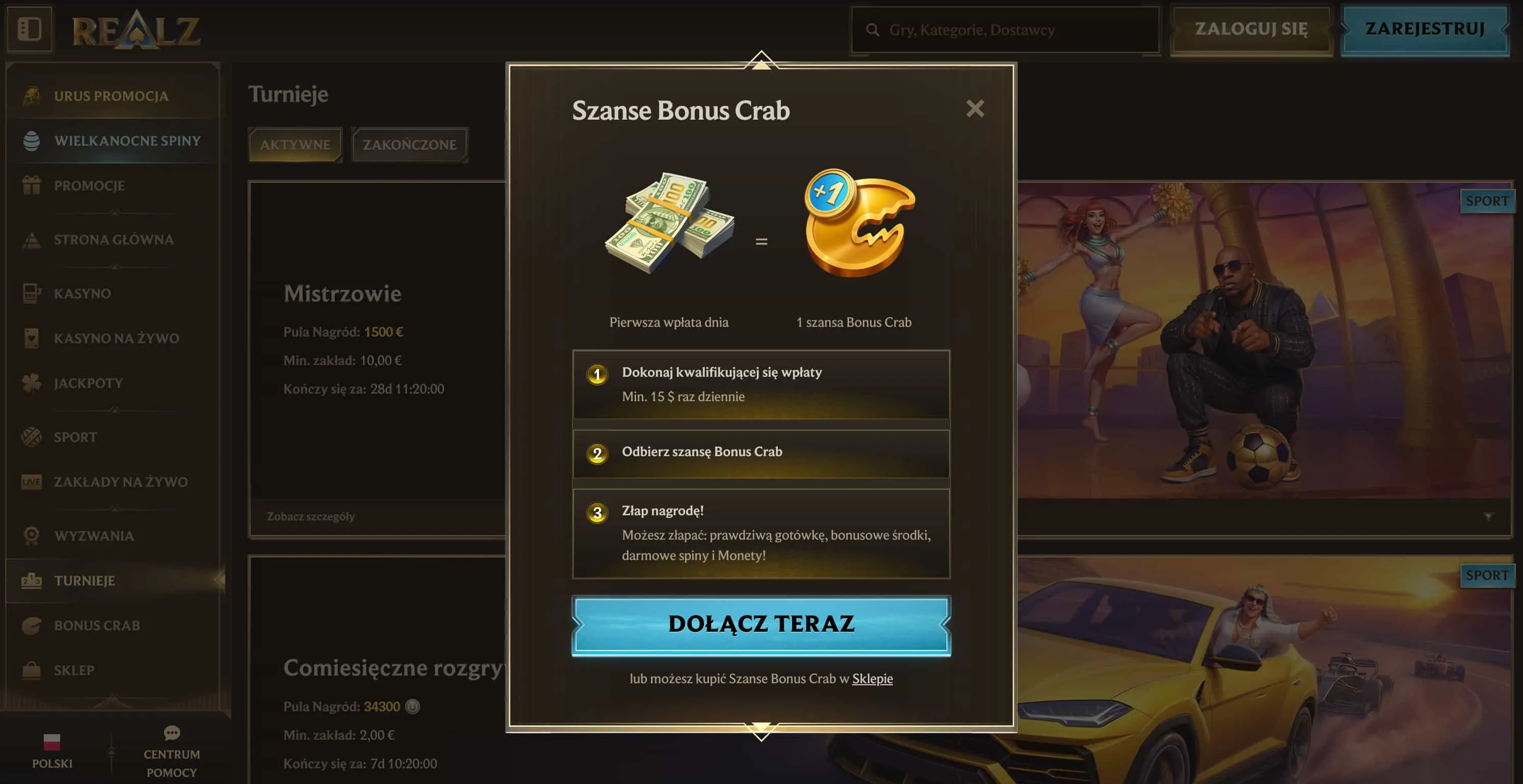 Realz Casino &ndash; jak zbudowany jest system bonusowy platformy?